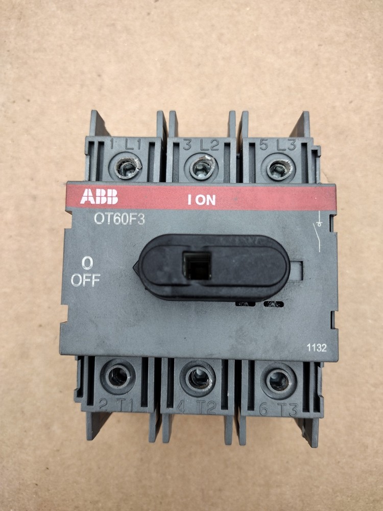 ABB OT60F3 DISCONNECT SWITCH 600VAC 60A 3PH