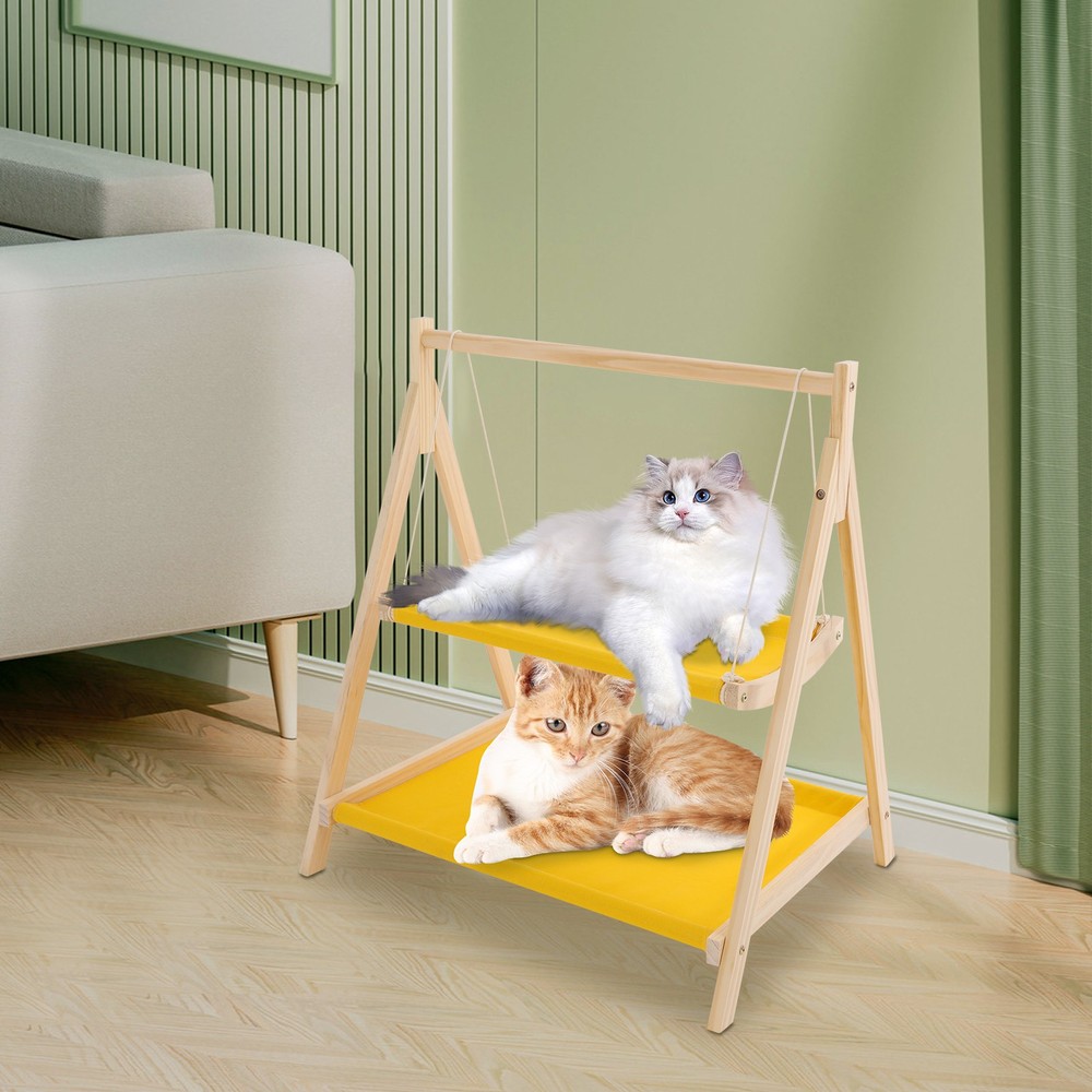 Cat Hammock Bed, Double Layer Cat Hammock Bed, Pet Bed