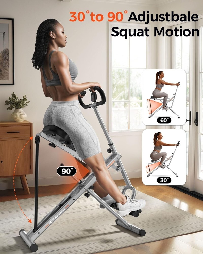 Squat Machine for Home,Rodeo Core Exercise Machine,330lbs Foldable,Adjustable...