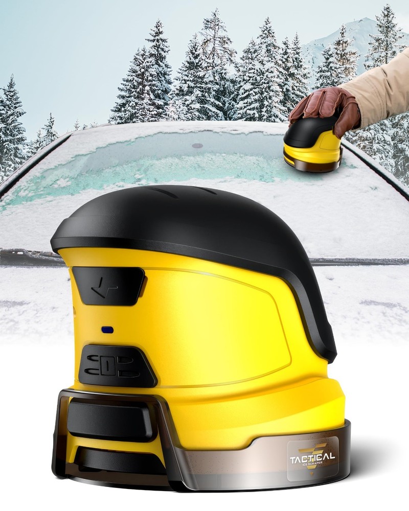 Electric Ice Scraper for Car Windshield - Cordless Motorized Snow Remover Tool