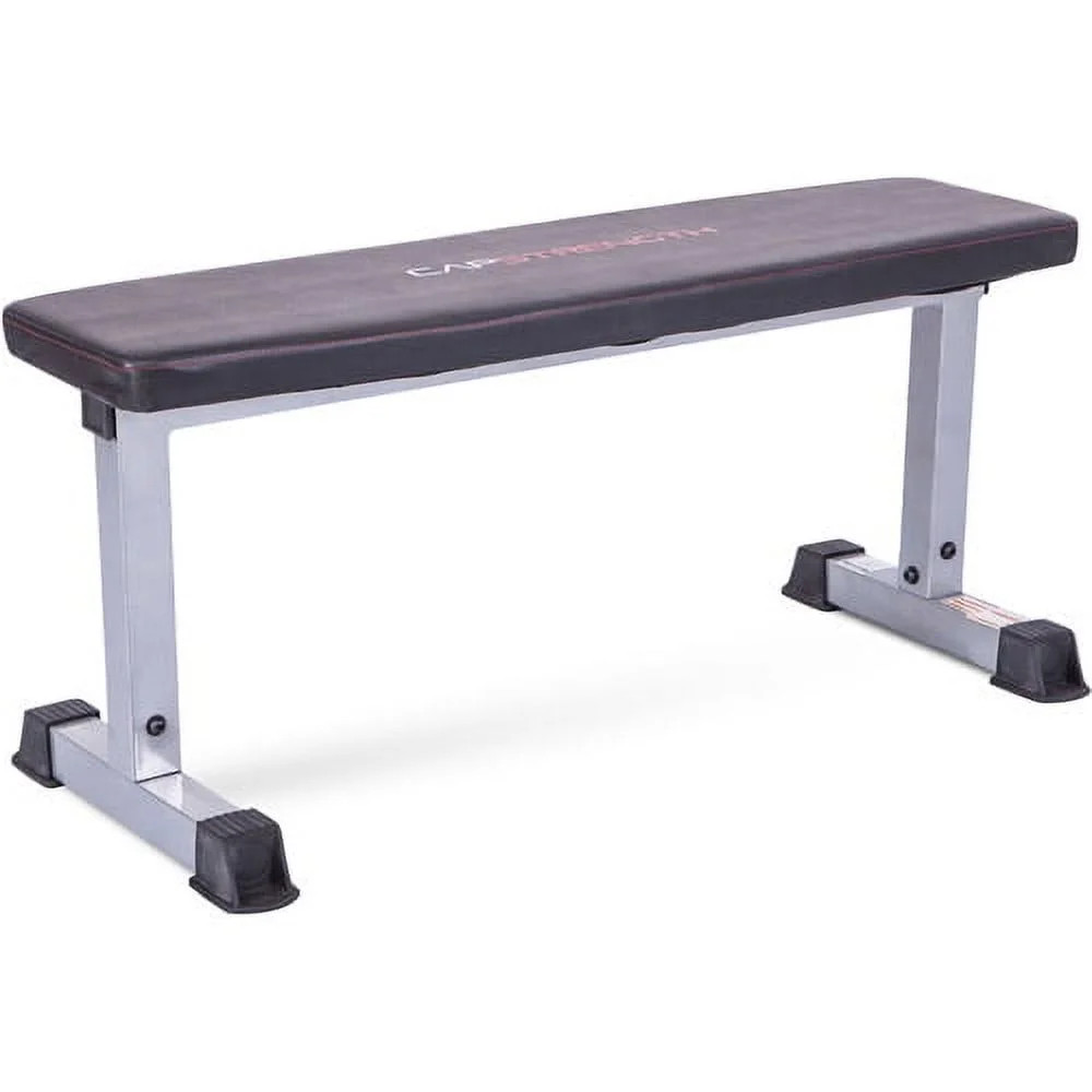 Strength Flat Utility Weight Bench (600 Lb Weight acity), Gray