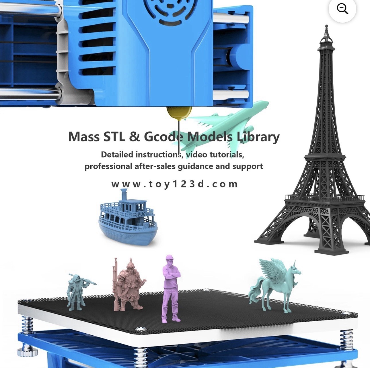 EasyThreed K9 Mini 3D Printer * NEW**. Gift 3D Printer FDM TPU PL