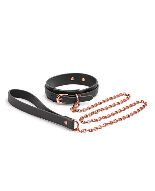 Bondage Couture Collar & Leash Black