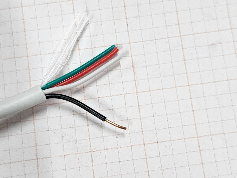 Elite Cable Products 22/4C Solid OFC Security/Alarm/Control Cable White /100ft