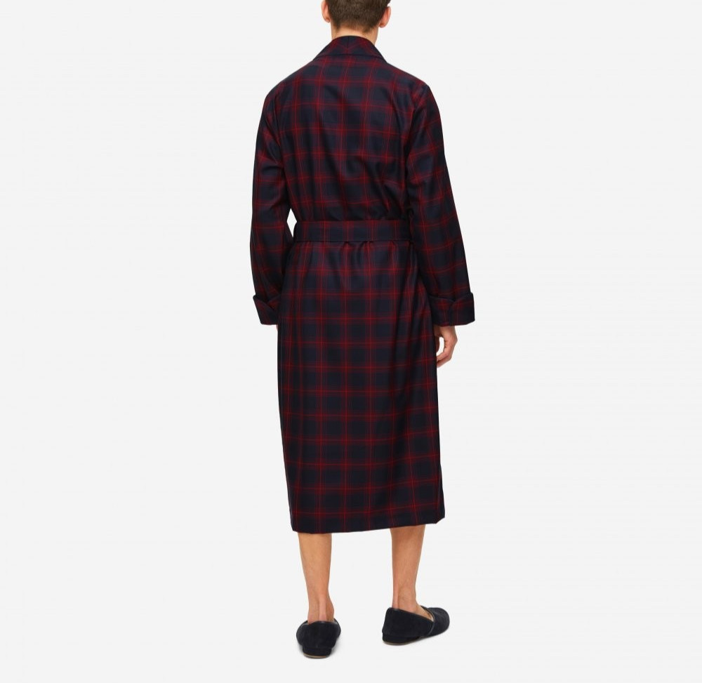 DEREK ROSE MEN'S LUXURY DRESSING GOWN - 100% WORSTED WOOL - RRP. £495 - YORK 40