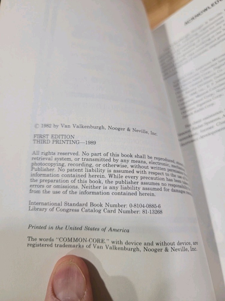 Basic Electronics By Van Valkenburgh Vol. 1 Free Shipping 40885