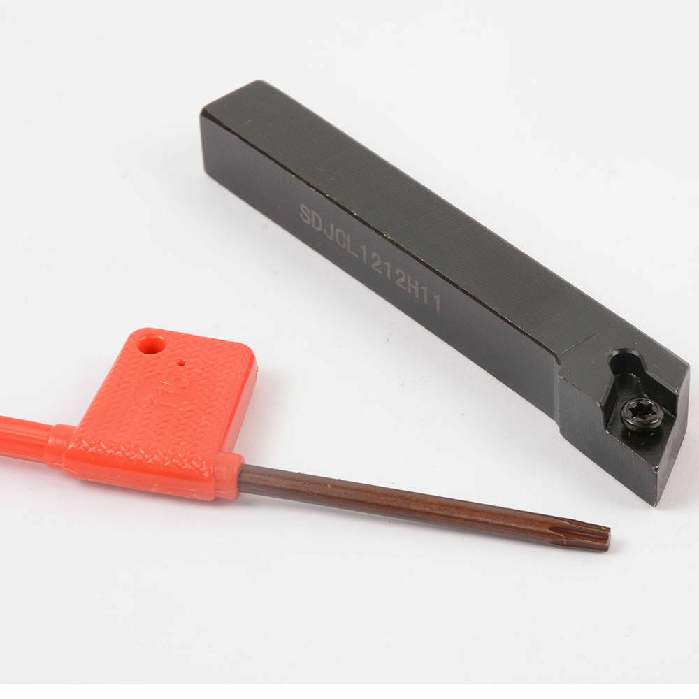 SDJCL1212H11 12x100mm Lathe Turn Tool Holder+DCMT11T304 DCMT32.51 Carbide insert