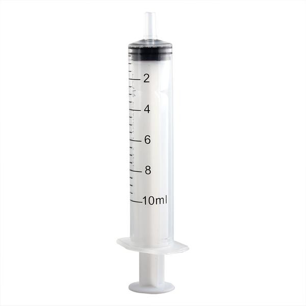 10 Syringe Luer Slip Tip 10mL Liquid Clear Plastic Sterile Animal Feeder Tube