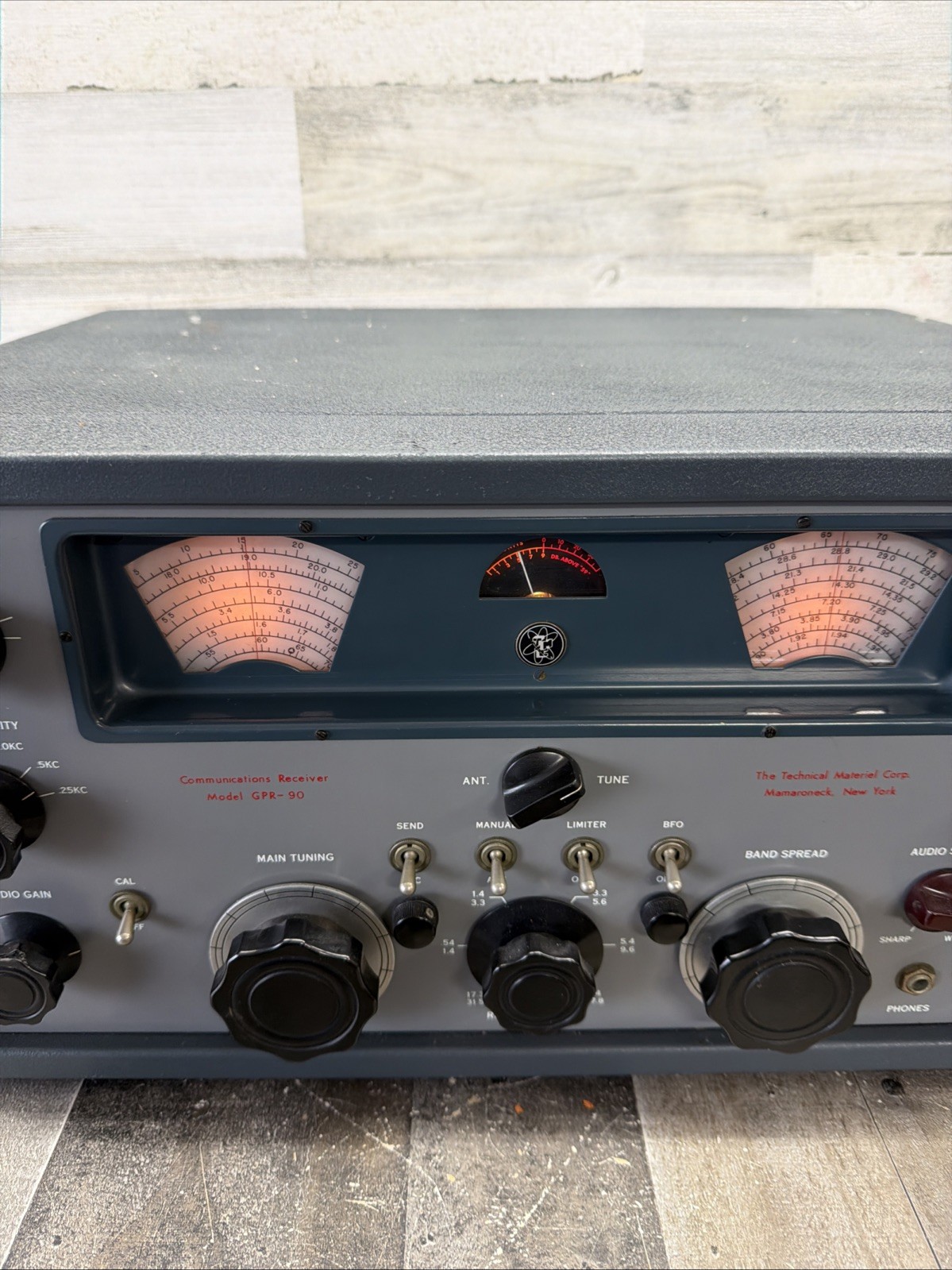 TMC,TECHNICAL MATERIAL CORP, GPR-90,AM shortwave tube receiver, Great Cond.