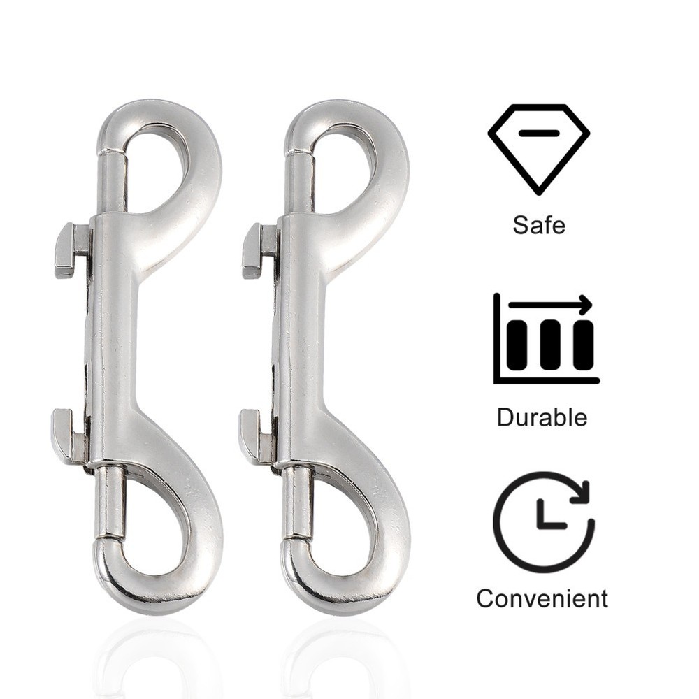 Double Ended Trigger Hook Snap Clips 4 Pcs for Ropes and Chains