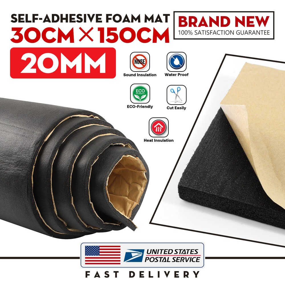59"x12" Multi-Function Closed Cell EPDM Sponge Foam Rubber Sheet Roll - 20MM