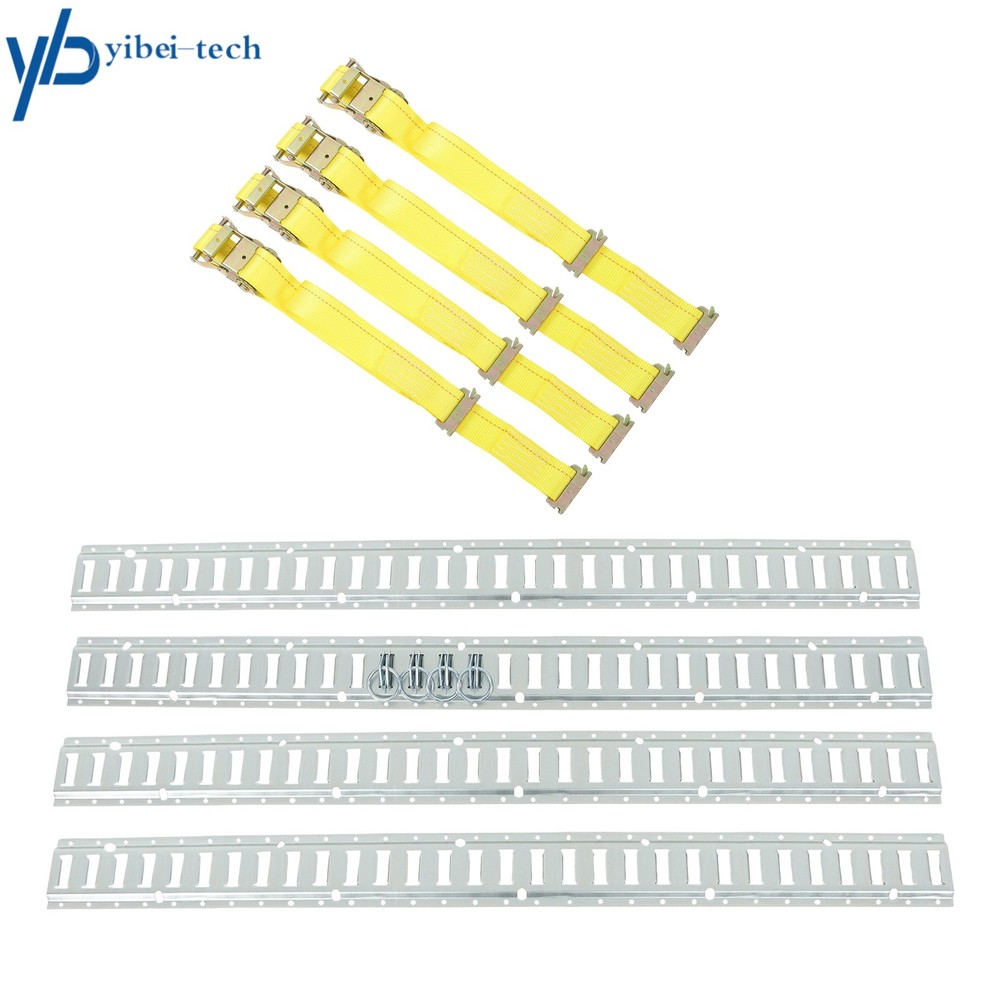 12 Pack 5' E Track Tie Down Rail Kit Galvanized For Vans Trailers Cargo Trailer