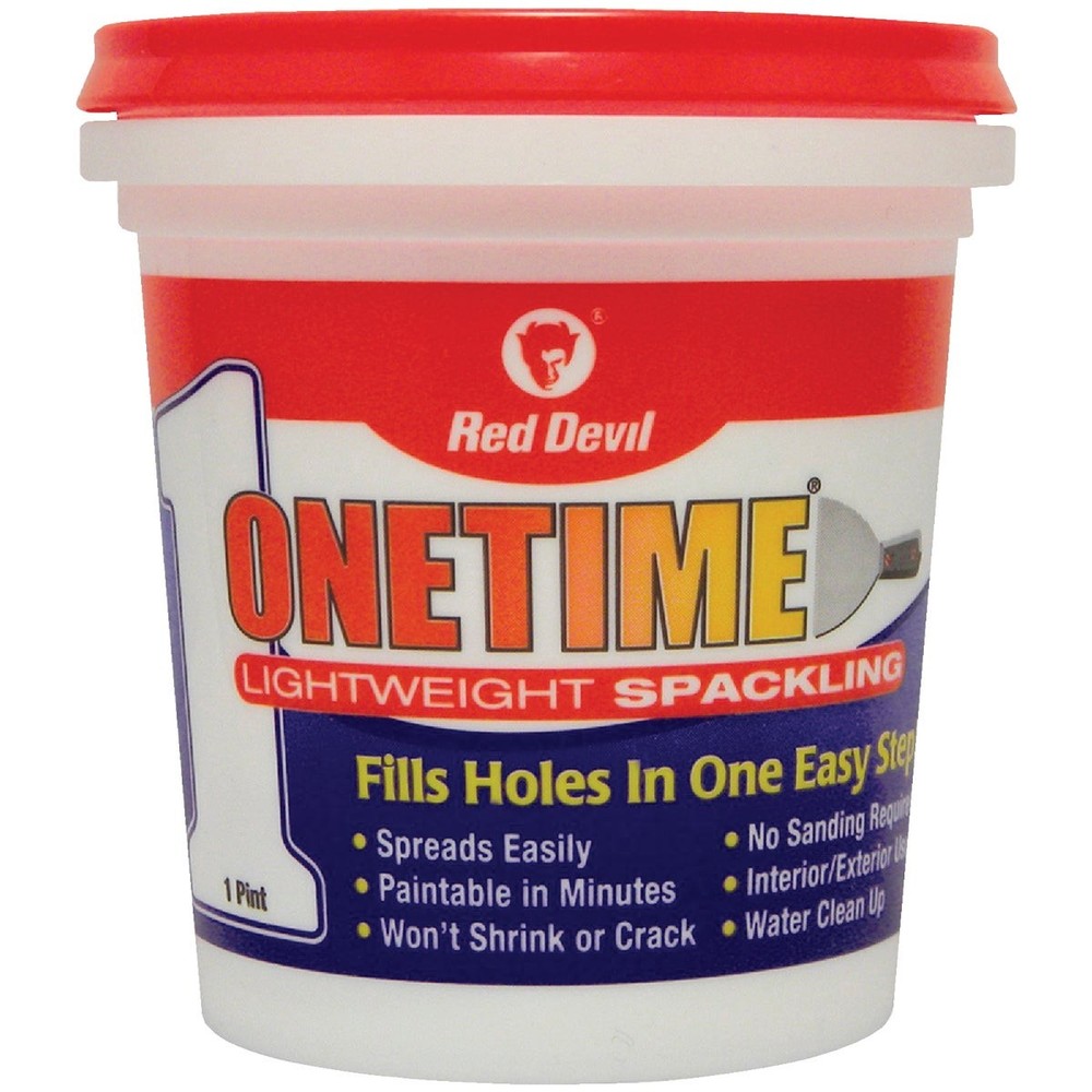 Red Devil Onetime 1 Pt. Lightweight Acrylic Spackling Compound 0548 Red Devil