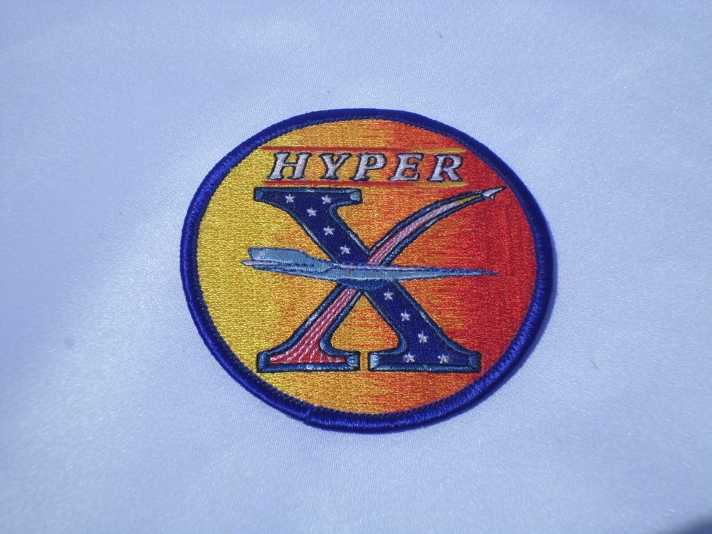 HYPER X-43A HEX PATCH NASA HYPERSONIC EXPERIMENTAL AIRPLANE PATCH EMBROIDERED 3"
