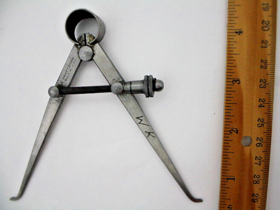 Craftsman Inside Spring Joint Calipers Divider 4.5" #8va