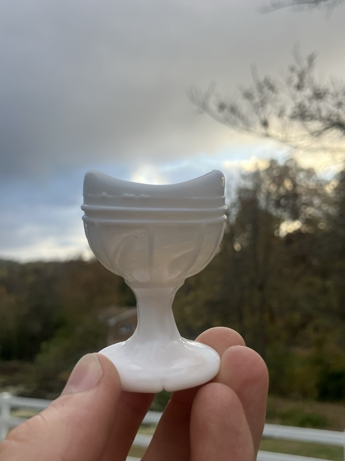 Vintage Milk Glass Slag Eye Wash LOT OF 24 Apothecary Medical