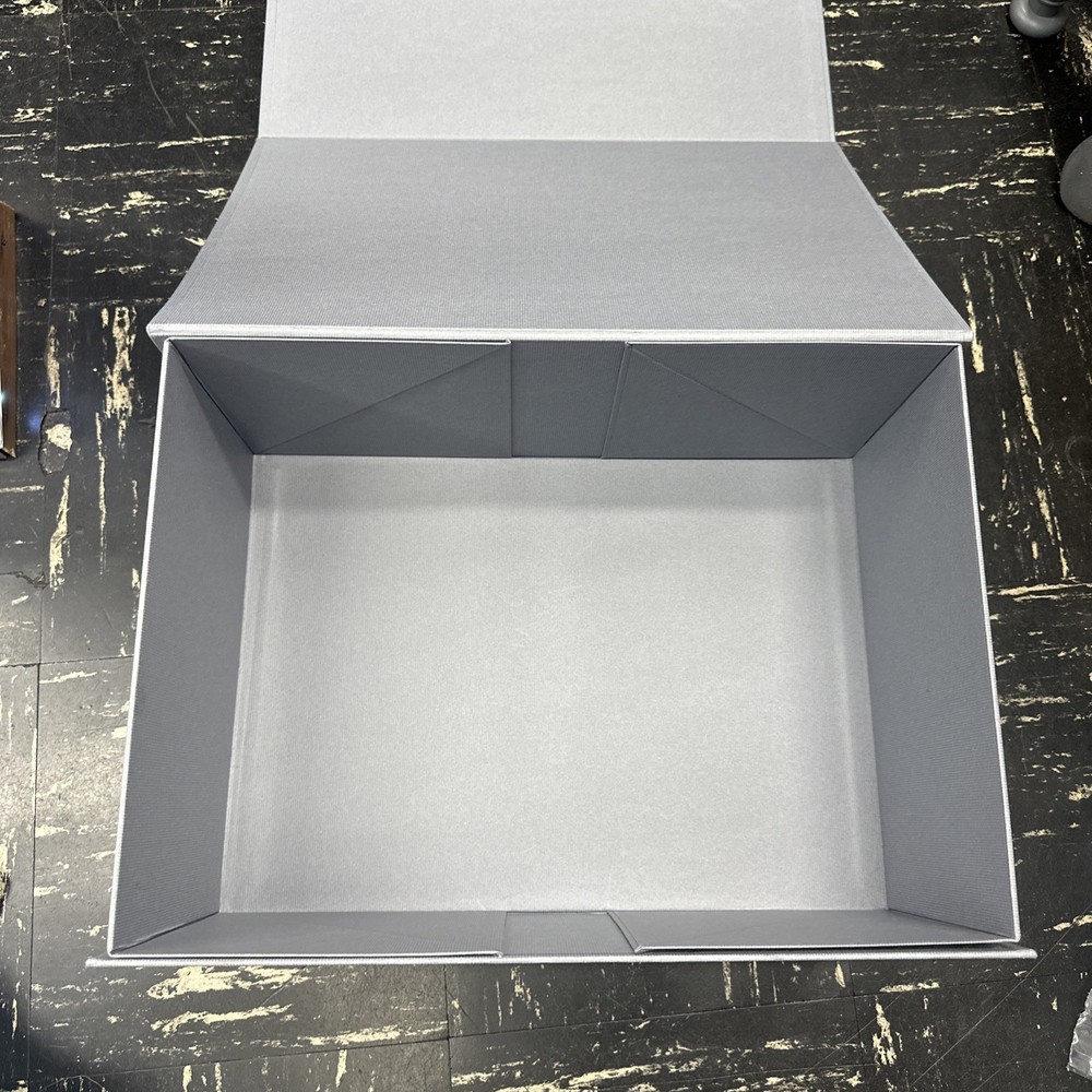 Authentic Thom Browne Empty Gift Box Magnetic Gray Storage Box JUMBO