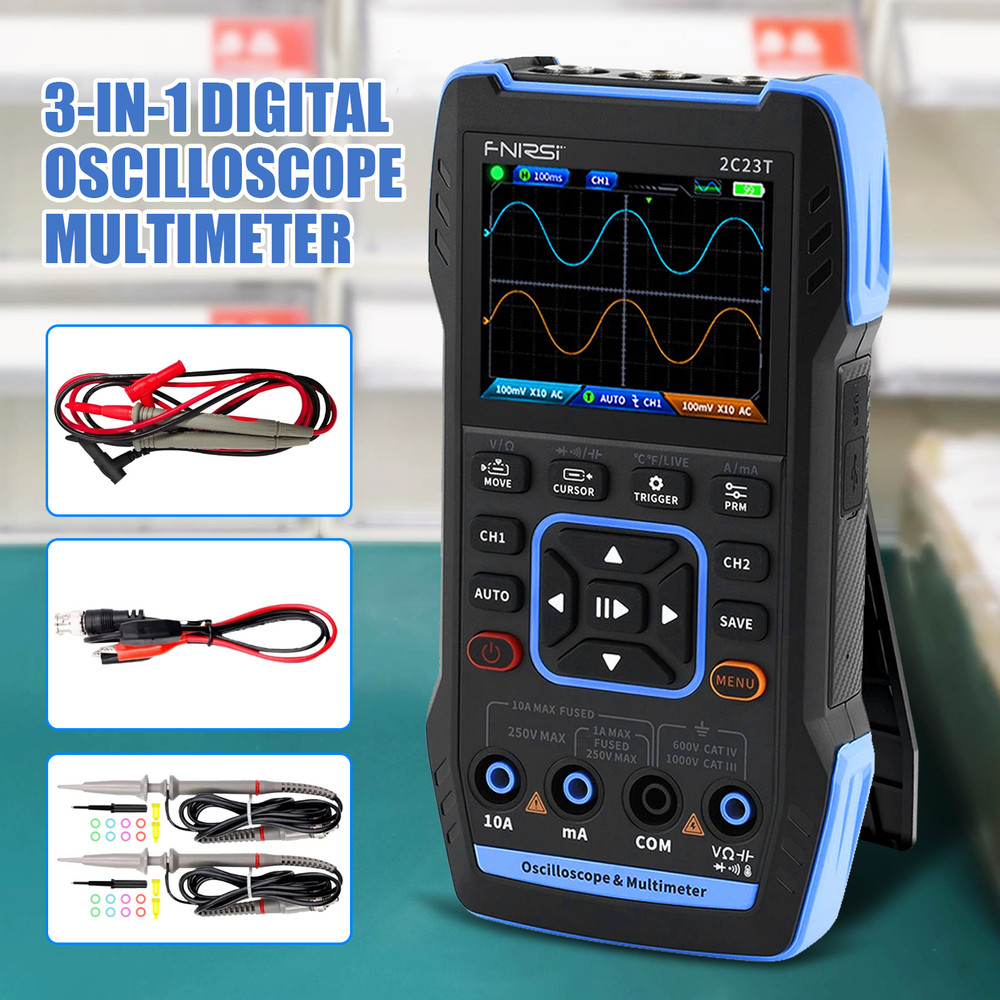Handheld DualChannel Oscilloscope Digital Multimeter Function Signal Generator
