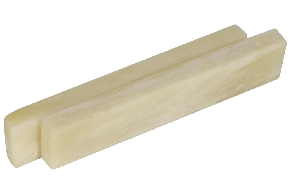 Bone Nut Blanks Unbleached - 2" x .4" x .14" - 2 pack