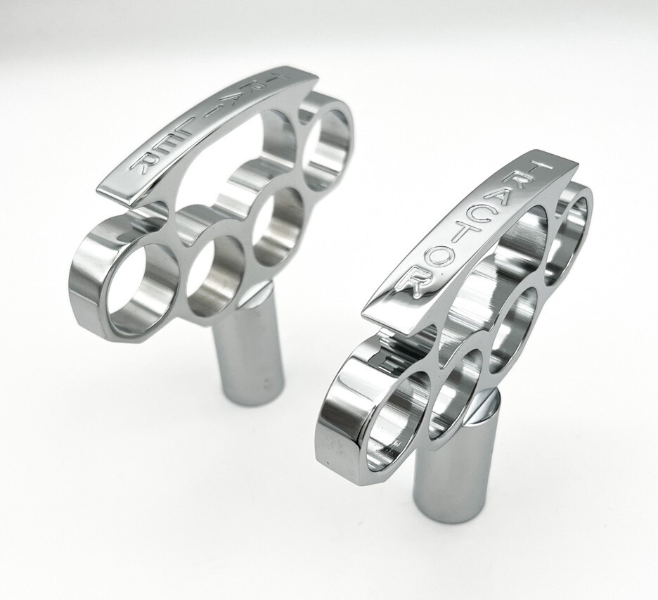 Chrome Handle Style Air Valve Knobs - Tractor/Trailer - Peterbilt Kenworth