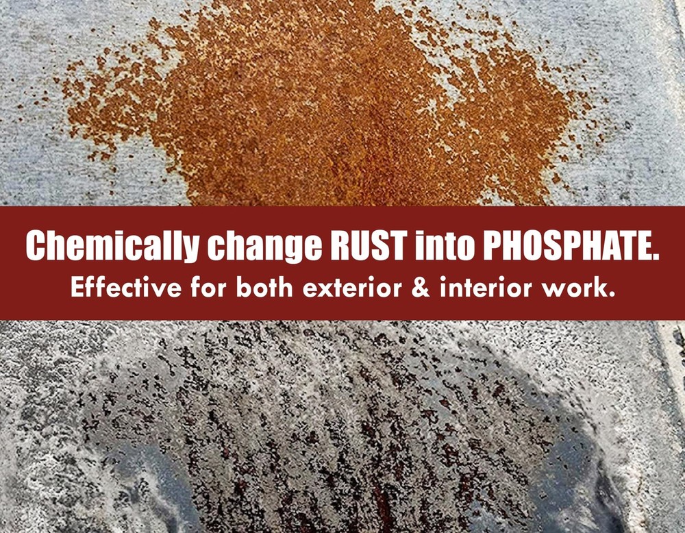 Rust Kutter - Stops Rust and Converts Rust Spots to Leave A Primed Surface Re...