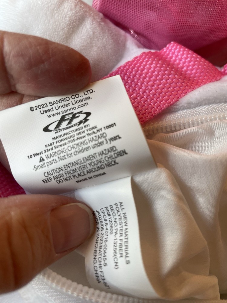 Hello Kitty 16" Soft Plush Backpack