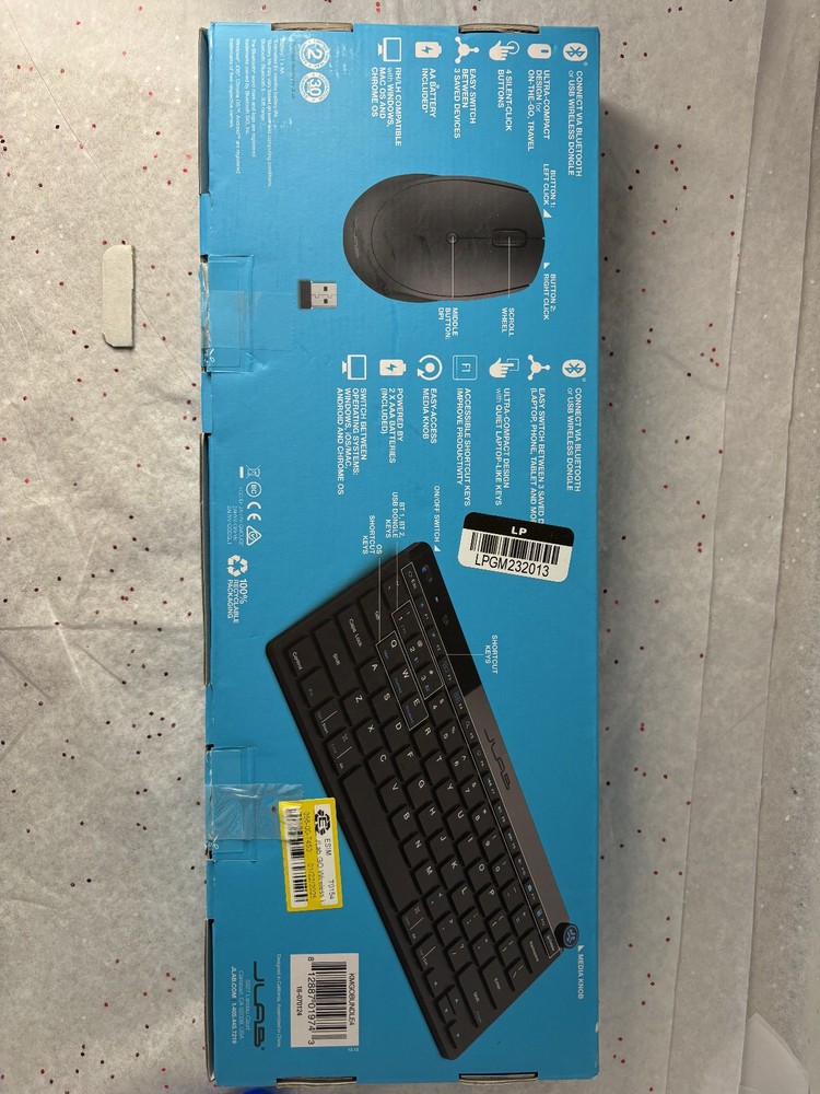 JLab GO Wireless Keyboard and Mouse Bundle - Black