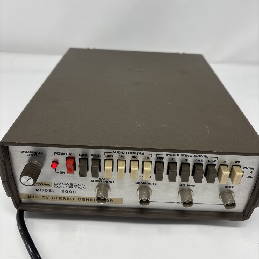 BK Precision DYNASCAN Model 2009 MTS TV-Stereo Generator, Powers On - Untested