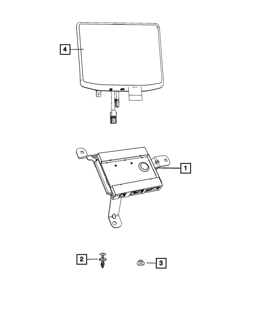 Genuine Mopar Video Module 68449335AO