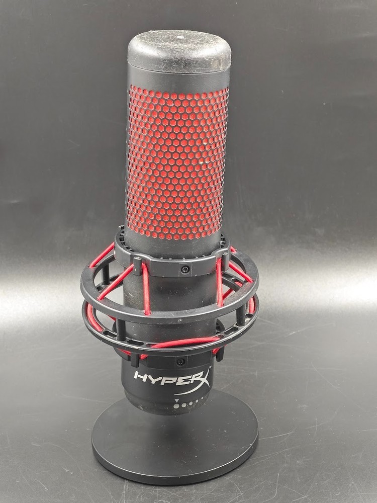 HyperX QuadCast Microphone Black/Red Used Working