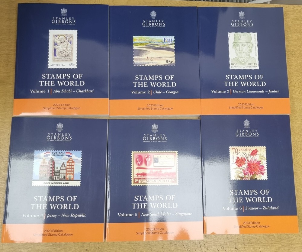 STANLEY GIBBONS 2023 Stamps of the World (Set of 6 Catalogues)