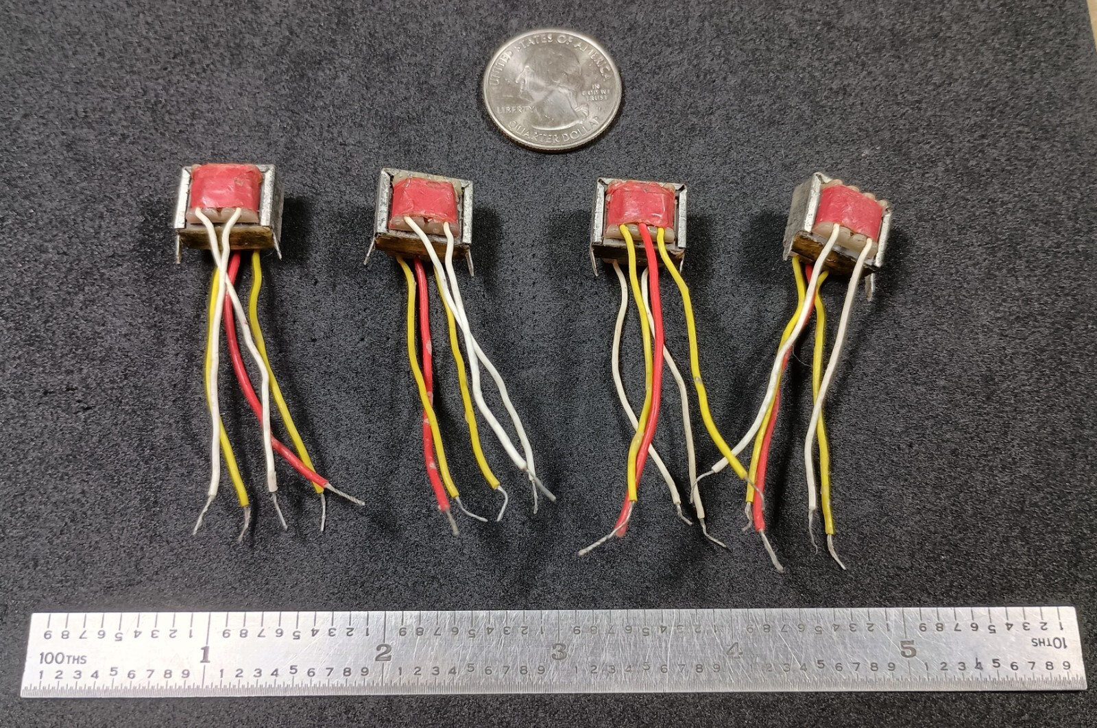Qty 1: Miniature “Transistor-Type” Audio Output Transformer 38 Ohm CT to 0.8 Ohm