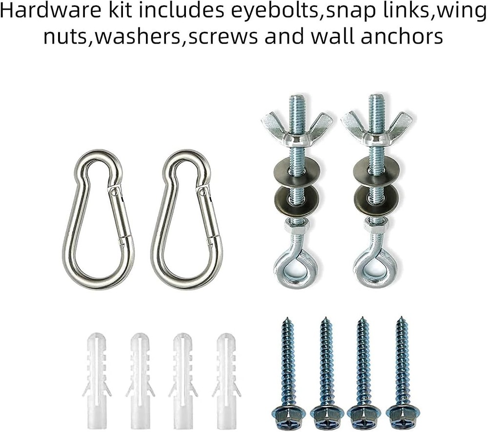 Universal Projector Screen L-Bracket Wall Hanging Mount 6 inch Adjustable