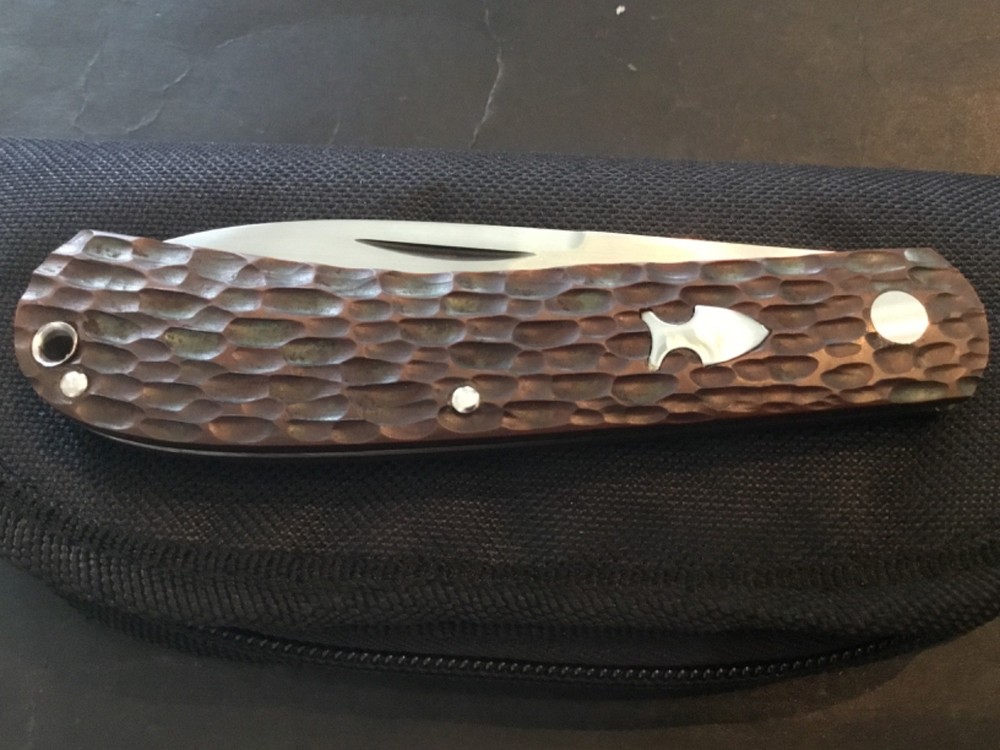 Custom Luke Swenson Trapper Slipjoint Folder Folding Knife