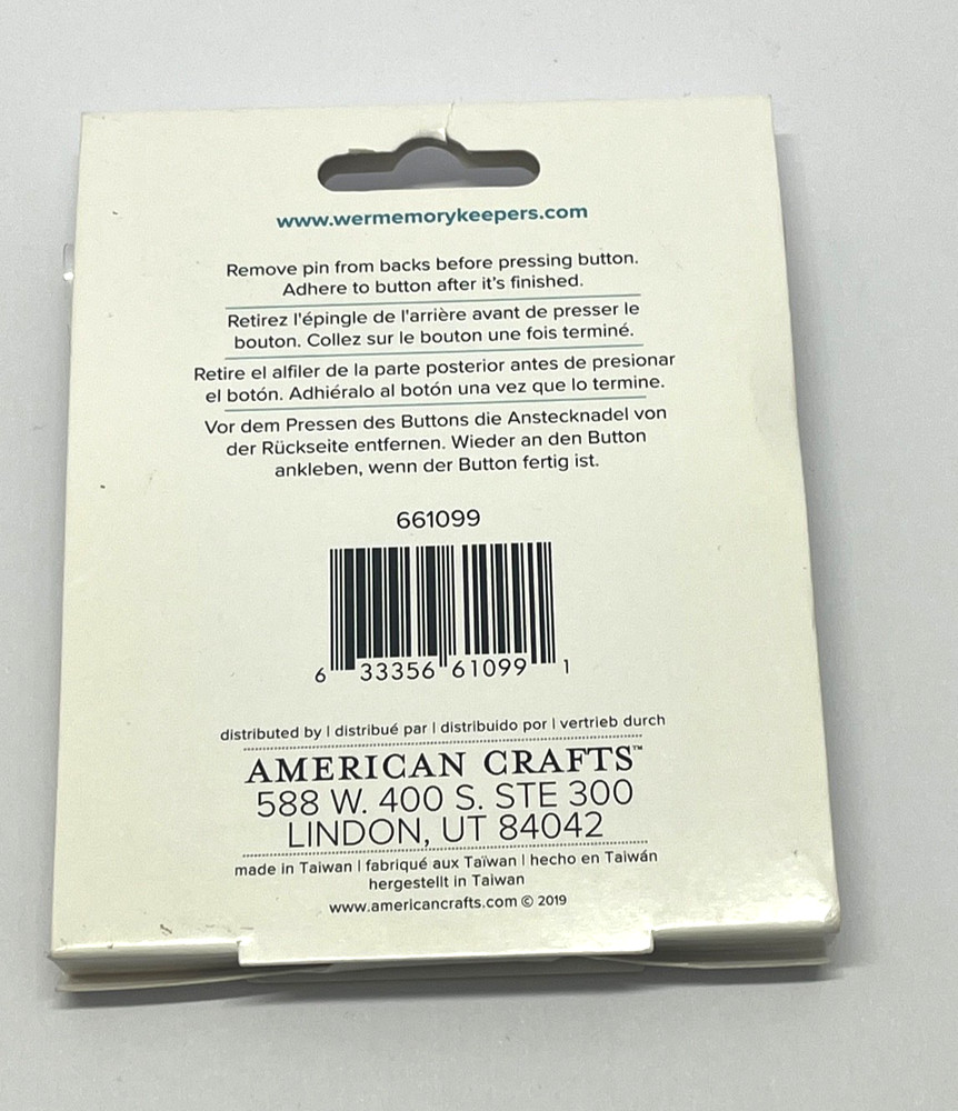 We R Memory Keepers Button Press Adhesive Foam - 60pcs