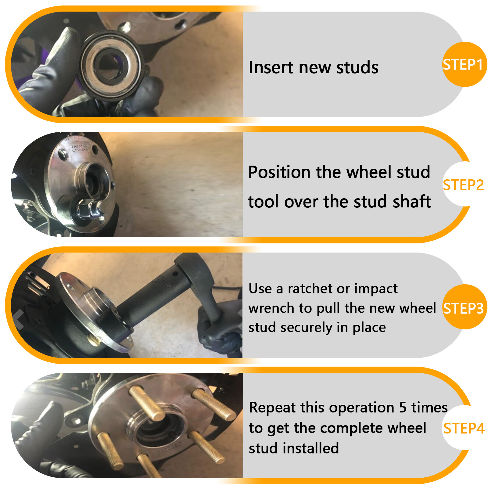 Wheel Stud Installer Lisle Tool Corporation For Tire Bolts Install Replace 22800