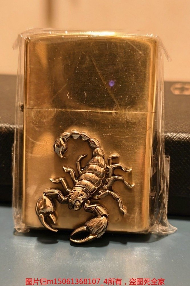 Brass Scorpion Emblem Patch for Lighter DIY Decoration Accessory