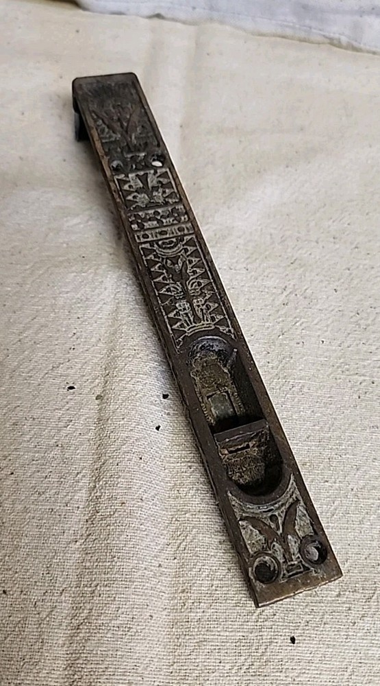 Antique Brass Door Latch Lock Fancy Design