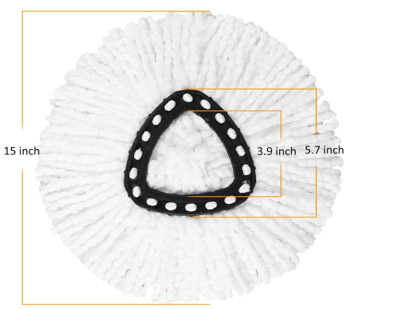 12Pack Spin Mop Replacement Heads,100% Microfiber Mop Head Replacement