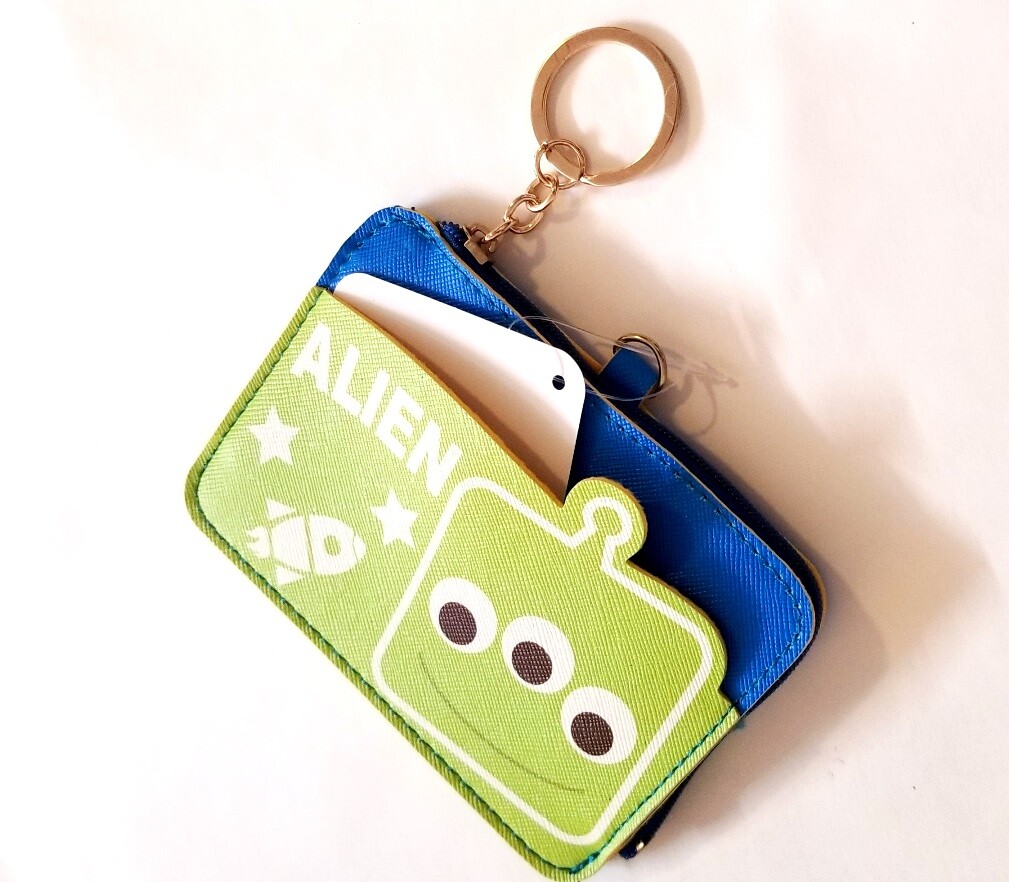 Toy Story Alien Change Coin Purse Card Holder Case Wallet Pouch Bag Lanyard