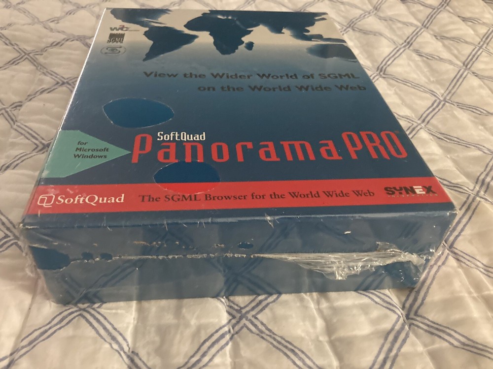 SoftQuad Panorama Pro Windows Version Rare 1994 Vintage Software New Sealed Box