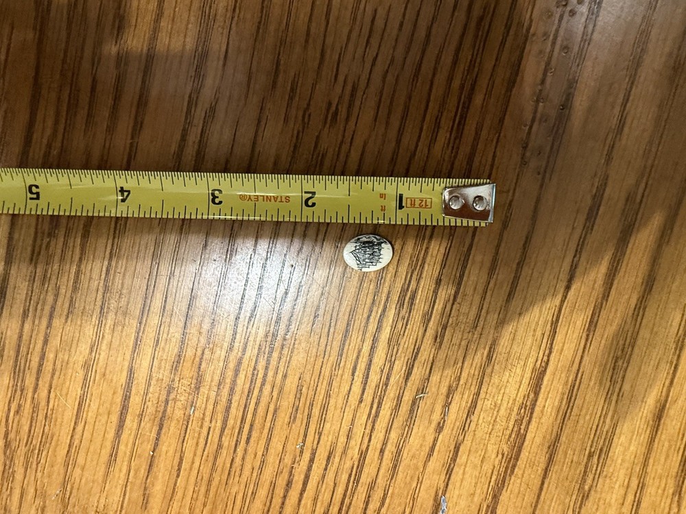 Actual Whalebone Scrimshaw