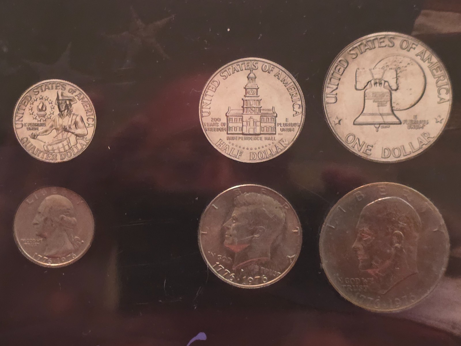 1976 Uncirculated Mint Set Postal Commemorative Society Coin & Stamps Set