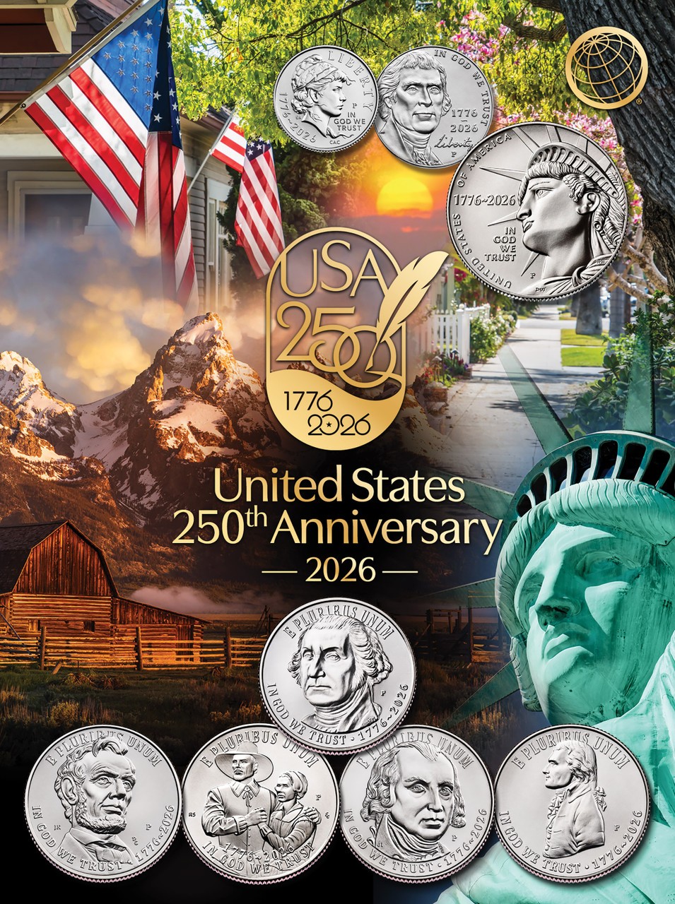Official Whitman® Coin Folder-United States 250th Anniversary: 2026 Single Mint