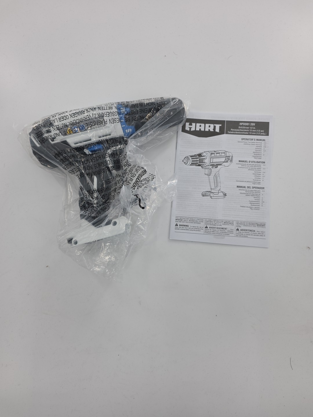 HART 1/2" Cordless Drill/Driver, Tool only, Battery is not included Bulk Packed