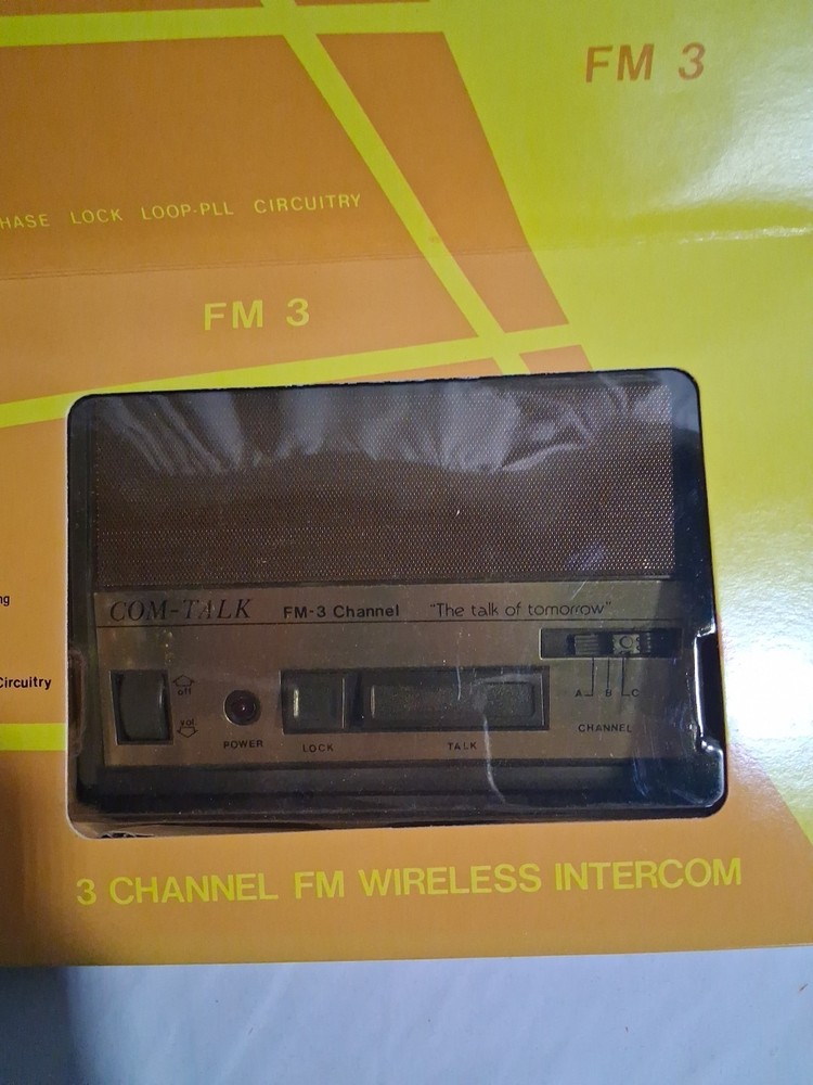 Com-talk 3 Channel Wireless Fm Intercom