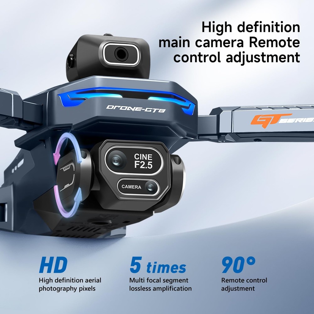 Mini Drone with HD Camera, Foldable Quadcopter, 2 Batteries, Auto Return,