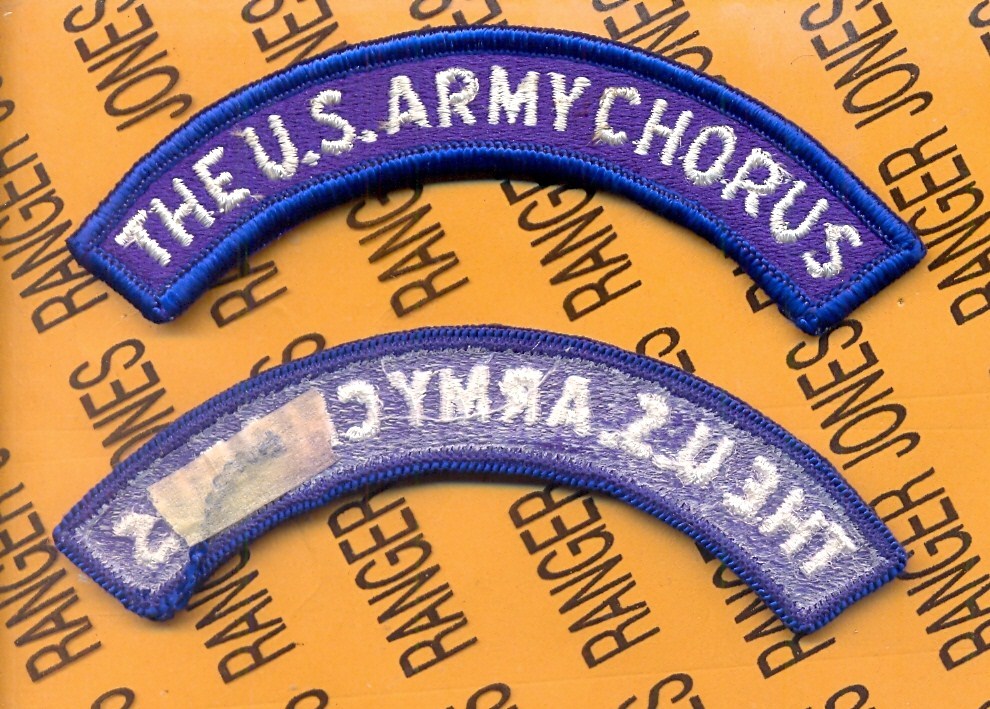 US ARMY THE U.S.ARMY CHORUS TAB patch m/e
