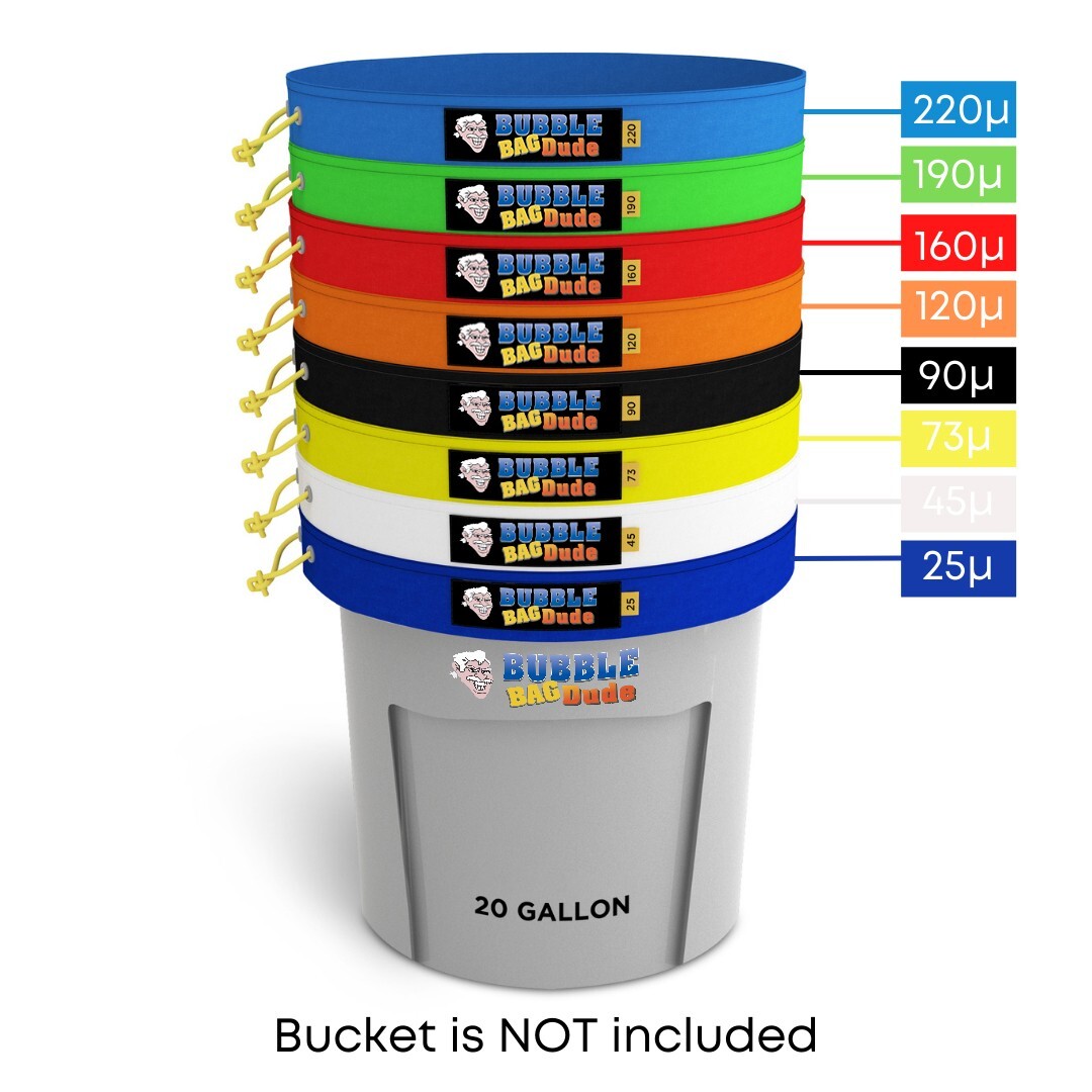 Bubble Bag BUBBLEBAGDUDE 20 GAL - 8 Bag Kit Bubble Hash Bags Herbal Extractor