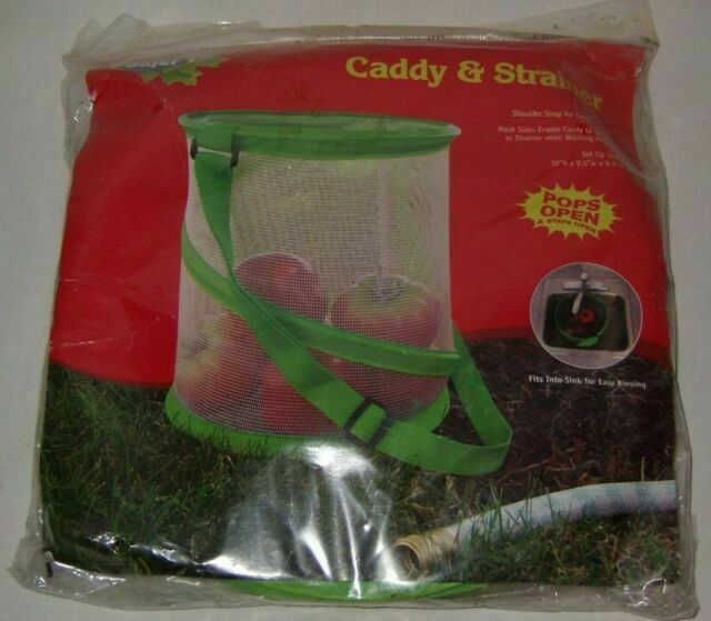 Bajer Caddy and Strainer Clean Vegetable Carrier Strainer Cleaner Mesh Reusable